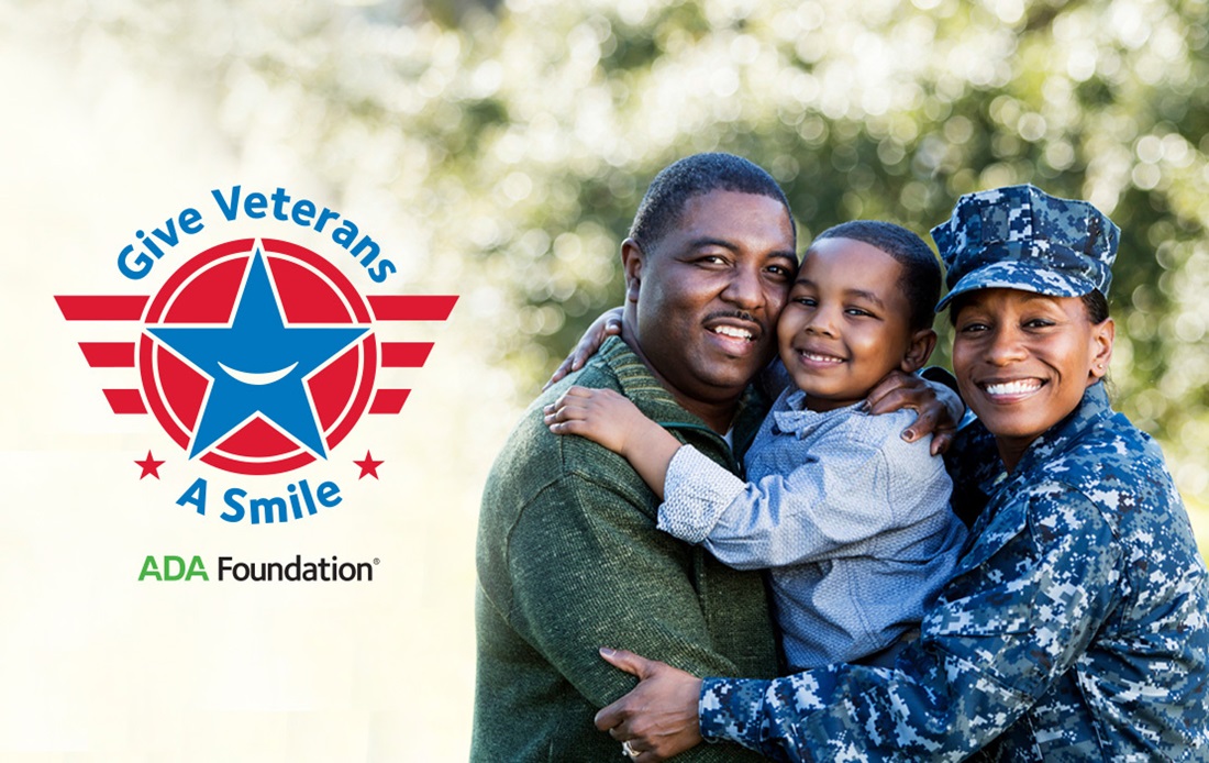 Give Veterans a Smile logo - family portrait