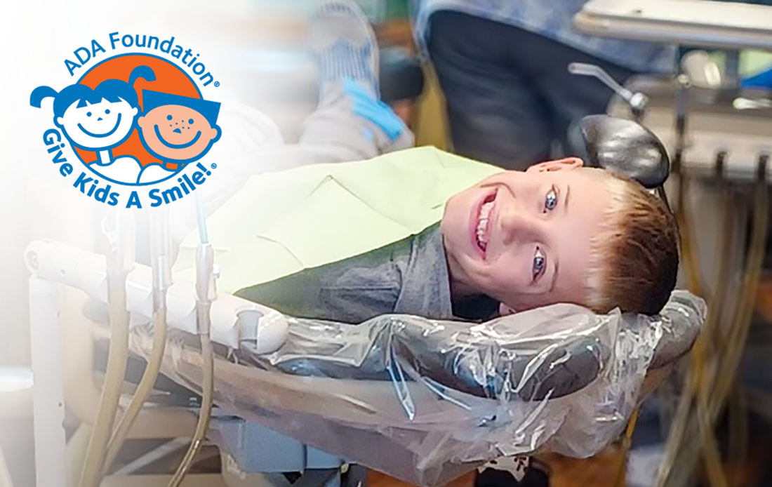Give Kids a Smile, child on dental chair